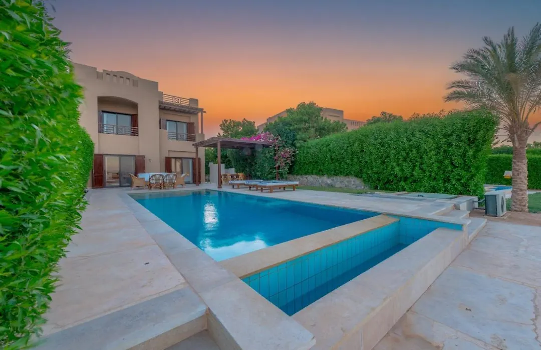 3Br Family Villa In Sabina, El Gouna. Lagoon & Private Pool-1
